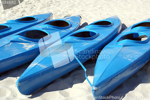 Image of Blue boats