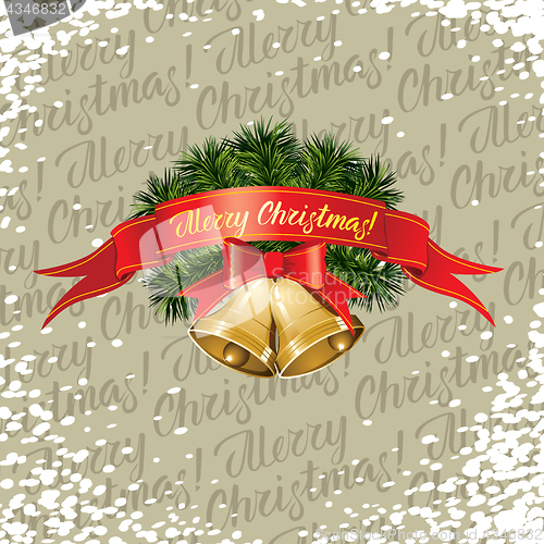 Image of Vector Seamless pattern of Christmas and New Year elements