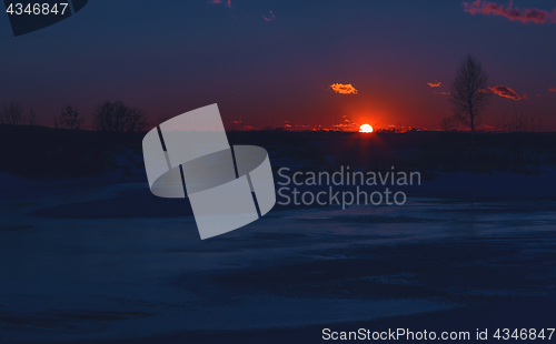 Image of Beautiful Winter Sunset