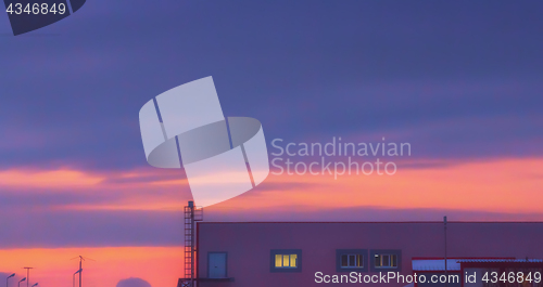 Image of Purple Sky Background
