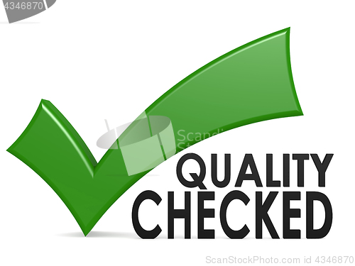 Image of Quality checked word with green check mark