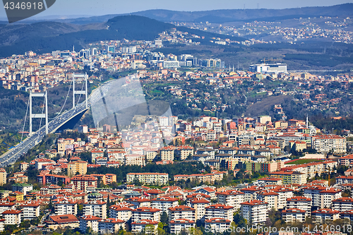 Image of Fatih Sultan Mehmet Bridge. Istanbul,Turkey