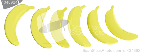 Image of bananas. 3d illustration