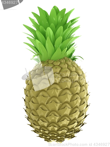 Image of pineapple.3d illustration