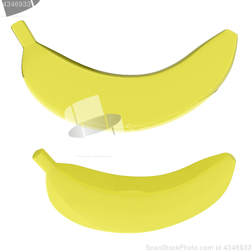 Image of bananas. 3d illustration