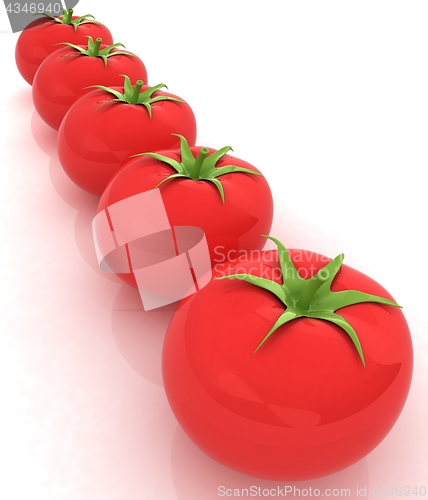 Image of tomato. 3d illustration