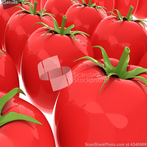 Image of tomato. 3d illustration