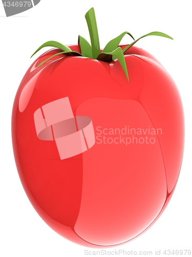 Image of tomato. 3d illustration