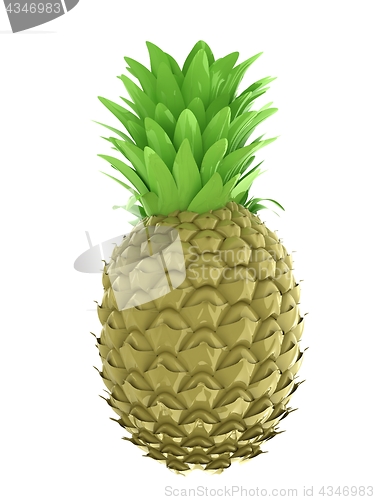 Image of pineapple.3d illustration