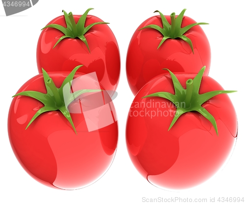 Image of tomato. 3d illustration