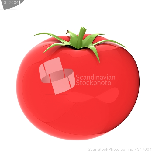 Image of tomato. 3d illustration