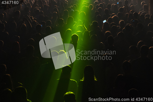 Image of Rock concert crowd