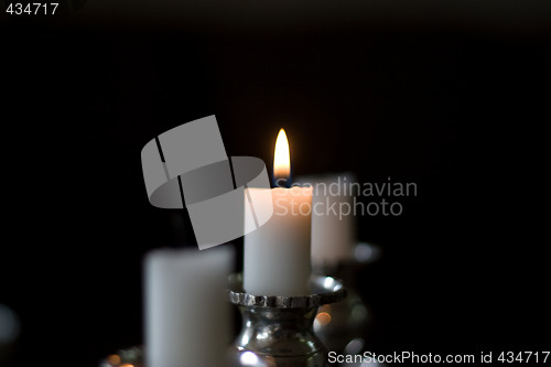 Image of Single candlelight