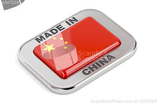 Image of Made in China, silver badge 