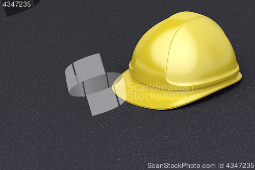 Image of Yellow safety helmet