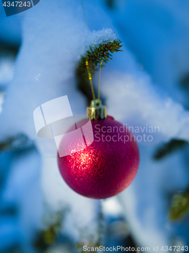 Image of christmas tree ball decoration