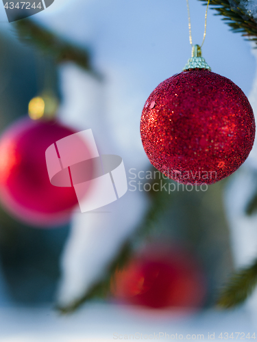 Image of christmas tree ball decoration