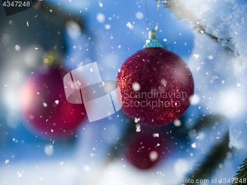 Image of christmas tree ball decoration