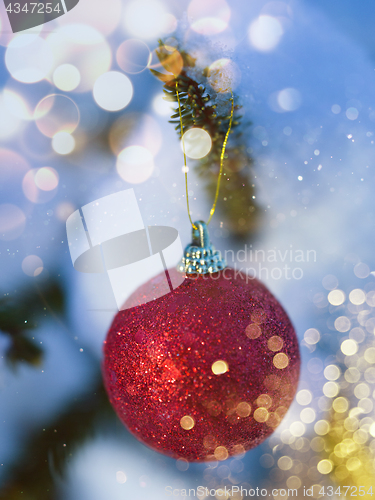 Image of christmas tree ball decoration