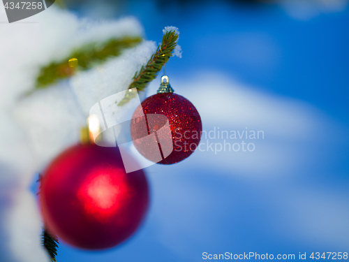 Image of christmas tree ball decoration