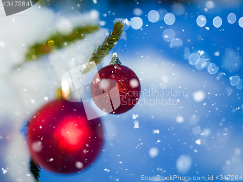 Image of christmas tree ball decoration