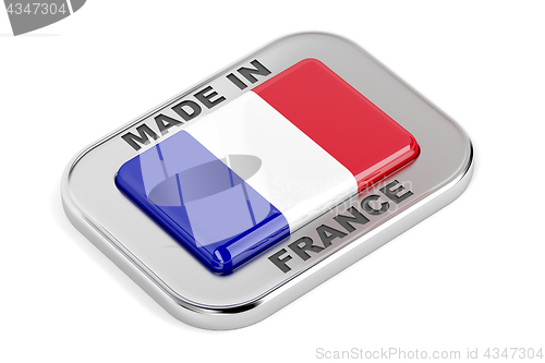 Image of Made in France, silver badge 