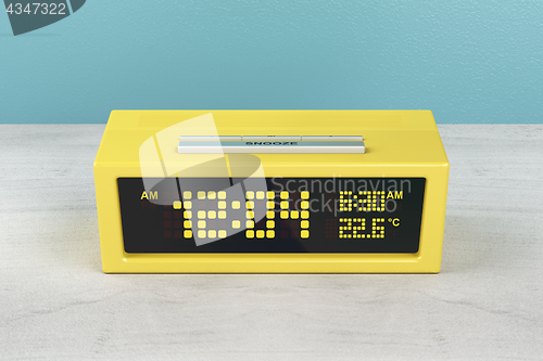 Image of Yellow alarm clock