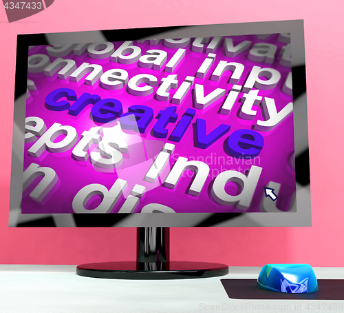 Image of Creative Word On Computer Representing Innovative Ideas
