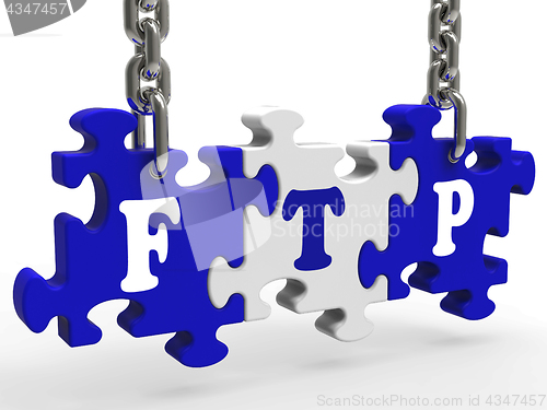 Image of Ftp Sign Means File Transfer Protocol