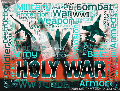 Image of Holy War Shows Military Action And Battles