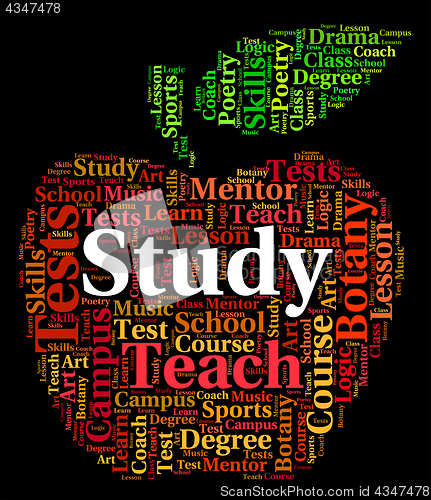 Image of Study Word Shows Learn Training And Develop
