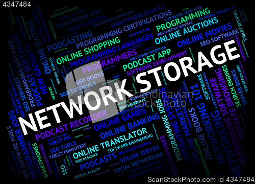 Image of Network Storage Indicates Global Communications And Communicate