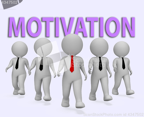 Image of Motivation Businessmen Indicates Do It Now 3d Rendering