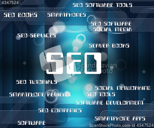 Image of Seo Word Indicates Internet Text And Words
