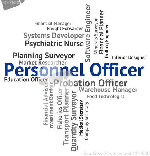 Image of Personnel Officer Shows Labour Force And Career