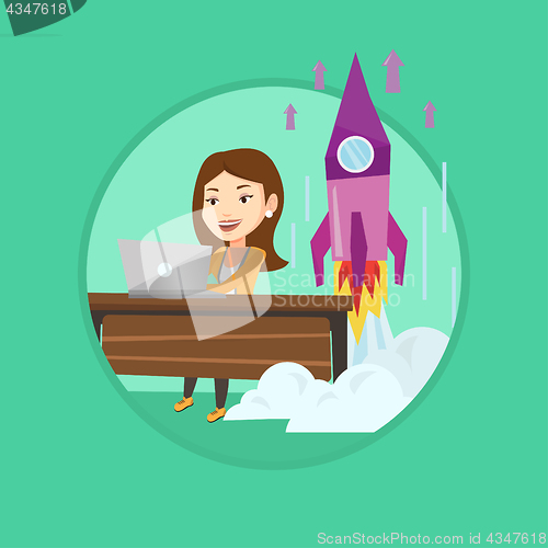 Image of Business start up vector illustration.