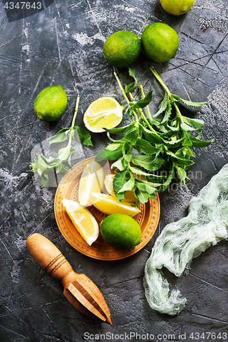 Image of ingredients for mojito