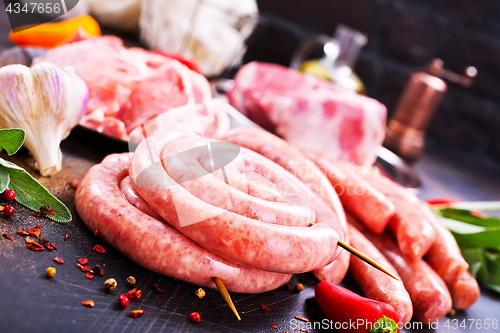 Image of meat and sausages