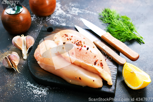 Image of raw chicken fillets