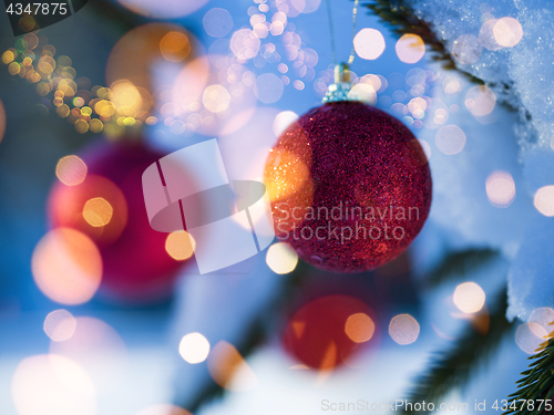 Image of christmas tree ball decoration