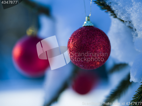 Image of christmas tree ball decoration