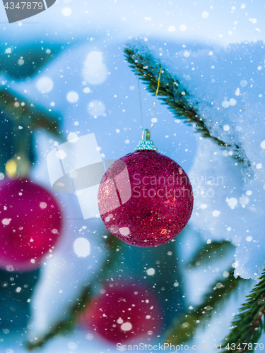 Image of christmas tree ball decoration