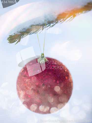 Image of christmas tree ball decoration