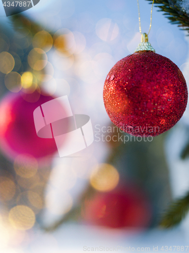 Image of christmas tree ball decoration