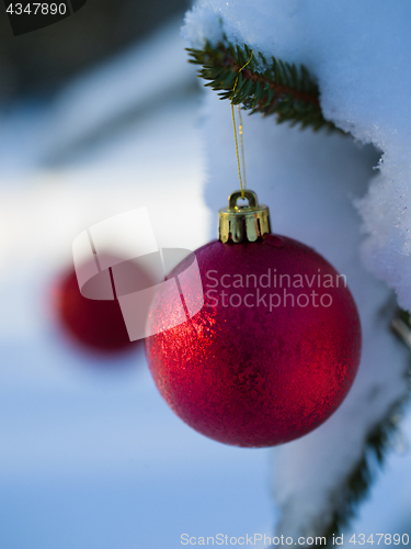 Image of christmas tree ball decoration