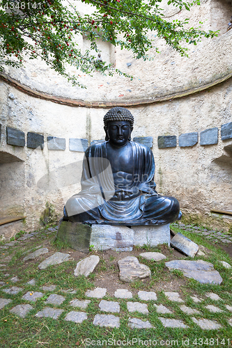 Image of Meditating Japanese Buddha Statue