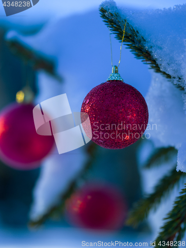 Image of christmas tree ball decoration