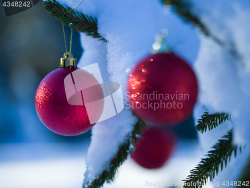 Image of christmas tree ball decoration