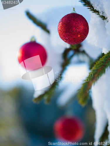 Image of christmas tree ball decoration