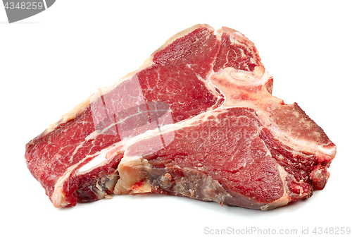 Image of fresh raw T bone steak